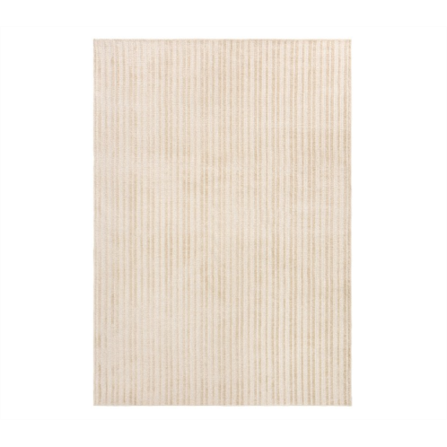 Potterybarn Tonal Stripe Washable Rug