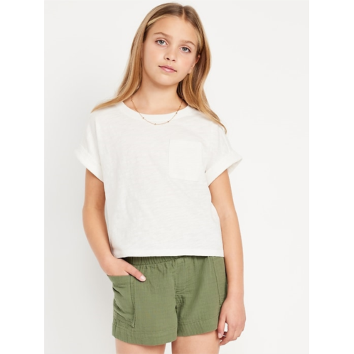 OldNavy Short-Sleeve Slub-Knit Pocket T-Shirt for Girls