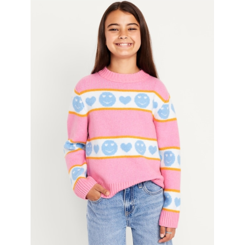 OldNavy SoSoft Printed Mock-Neck Sweater for Girls