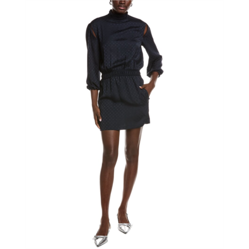 Maje logo jacquard mini dress