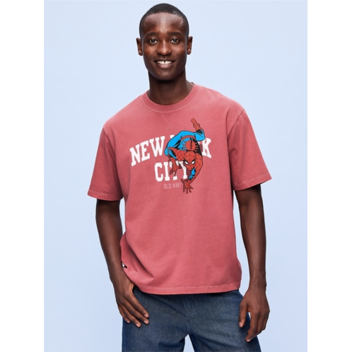 Old Navy x Marvel Spider-Man Boxy Heavyweight Graphic T-Shirt for Men