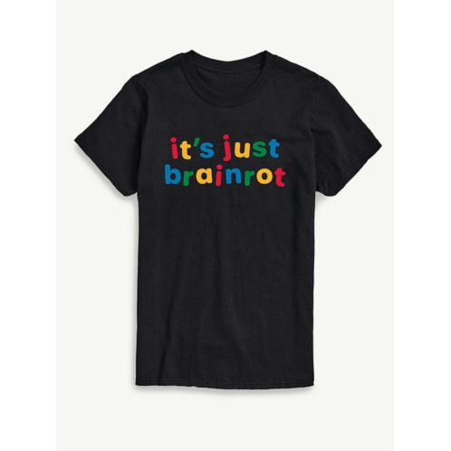 OldNavy Just Brainrot Short Sleeve Graphic T-Shirt