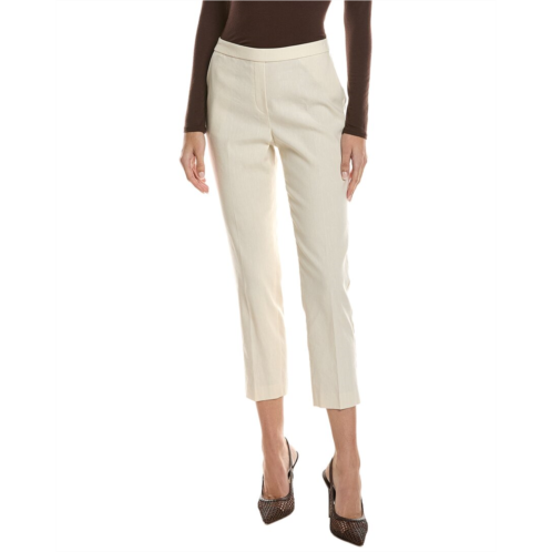 Theory crop linen-blend pant