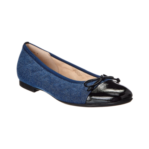 Gabor denim & leather ballet flat