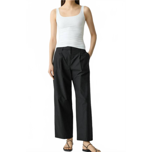 Theory cropped utility pants in black