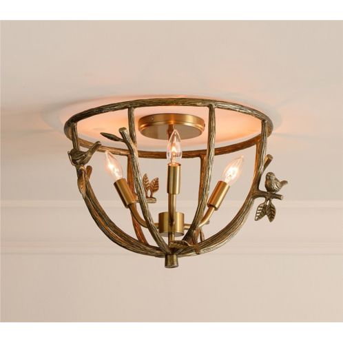 Potterybarn Sculpted Bird Flush Mount (15)