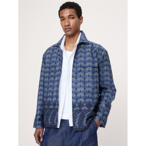 Bananarepublic Relaxed-Fit Cotton-Linen Resort Shirt