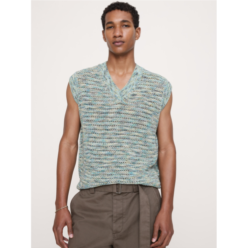 Bananarepublic Spacedye Cotton Crochet Vest