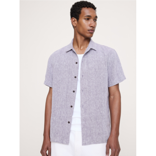 Bananarepublic Standard-Fit Midweight Linen Resort Shirt