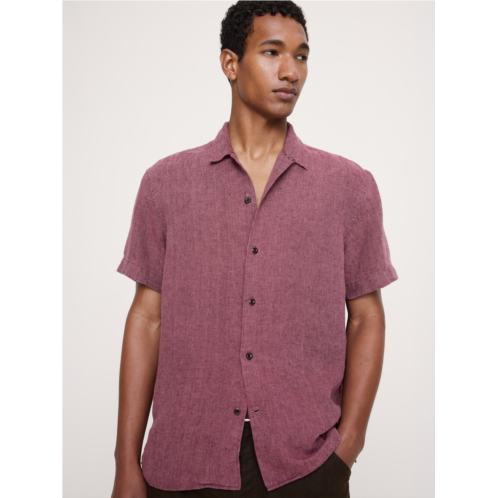 Bananarepublic Standard-Fit Midweight Linen Resort Shirt