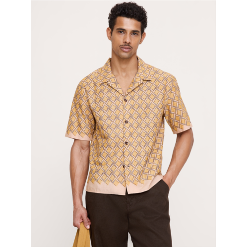 Bananarepublic Relaxed-Fit Cotton Slub Resort Shirt