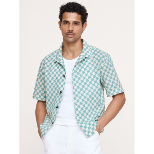 Bananarepublic Relaxed-Fit Cotton Slub Resort Shirt