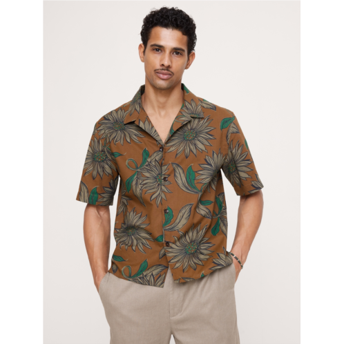 Bananarepublic Relaxed-Fit Cotton Slub Resort Shirt