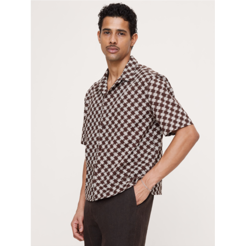 Bananarepublic Relaxed-Fit Cotton Slub Resort Shirt
