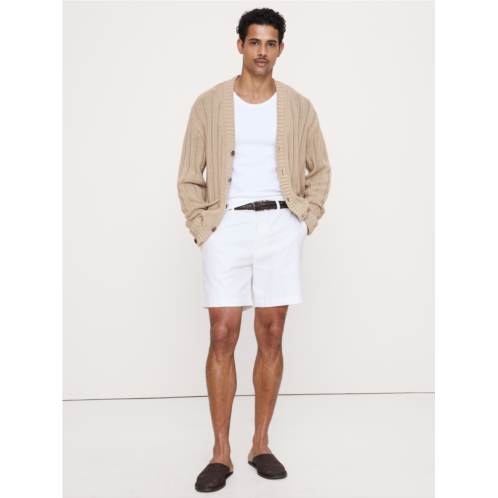 Bananarepublic Linen-Cotton Ribbed Cardigan