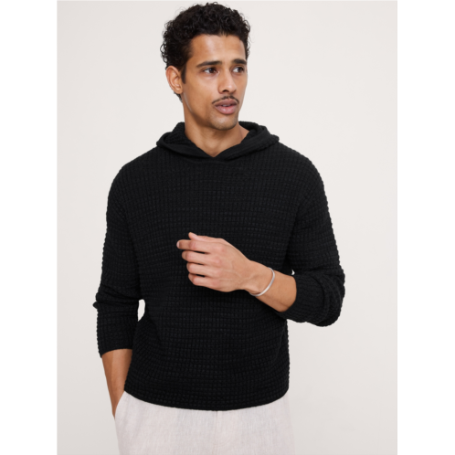 Bananarepublic Linen-Cotton Sweater Hoodie