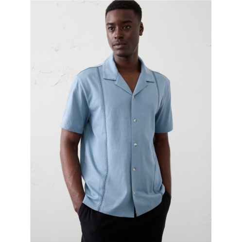 bananarepublic Standard-Fit Knit Resort Shirt