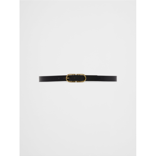 bananarepublic Oval Buckle Leather Belt