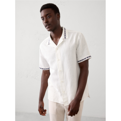 bananarepublic Standard-Fit Embroidered Resort Shirt