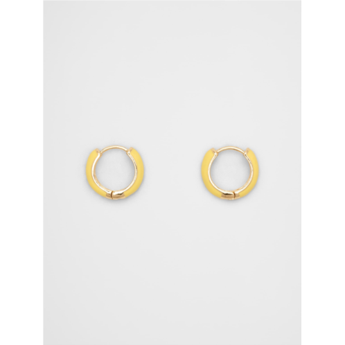 bananarepublic Enamel Huggie Earrings
