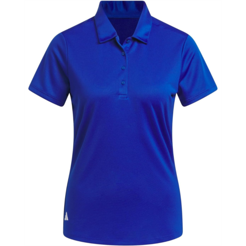 Womens adidas Golf Performance Solid Short Sleeve Golf Polo Shirt