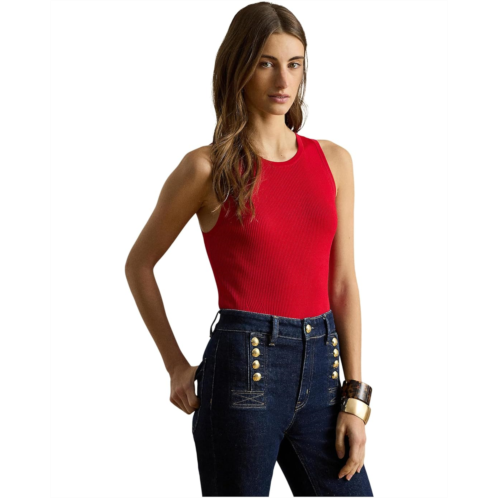 POLO Ralph Lauren Womens Lauren Ralph Lauren Rib-Knit Sleeveless Sweater