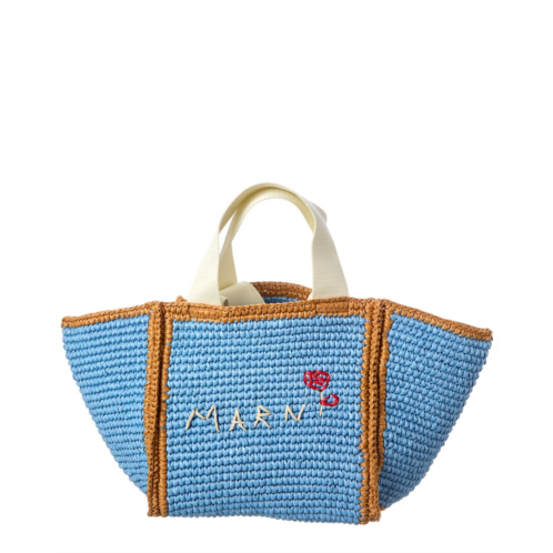 Marni macrame sillo small shopper tote