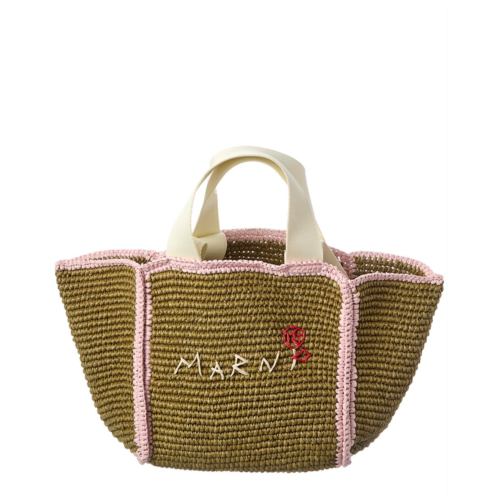 Marni macrame sillo small shopper tote