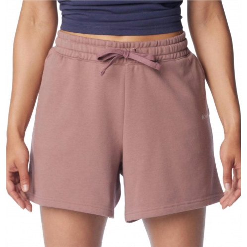 Columbia trek french terry short in fig
