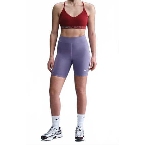 NIKE womens bike short in amethyst