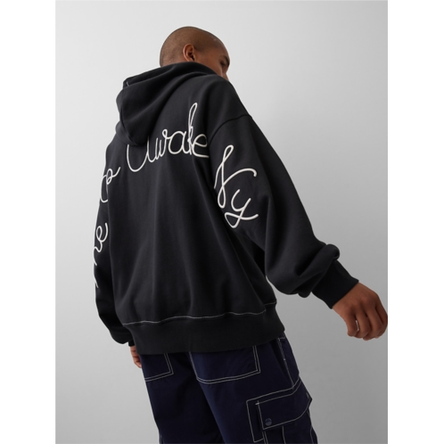 Gap × Awake NY Heavyweight Oversized Logo Zip Hoodie