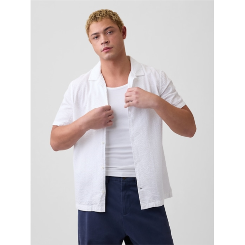 Gap Seersucker Vacay Shirt in Standard Fit