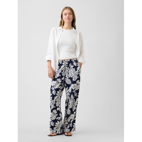 Gap Mid Rise Pull-On Wide-Leg Pants