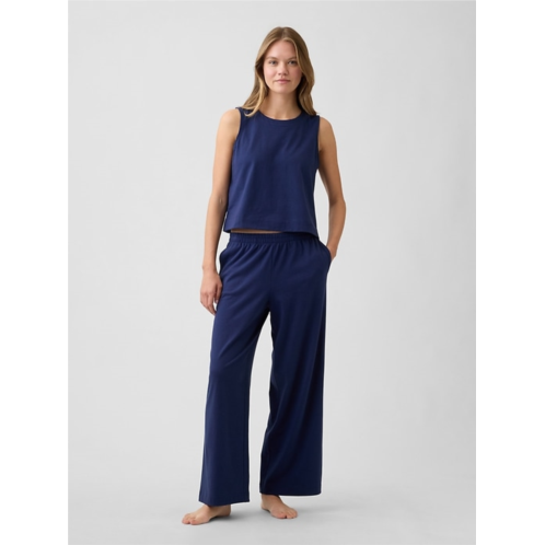 Gap Heavyweight Pull-On Wide-Leg Crop Pants