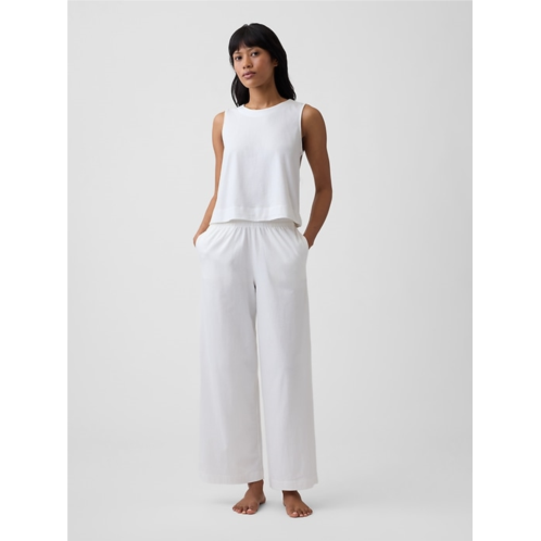 Gap Heavyweight Pull-On Wide-Leg Crop Pants