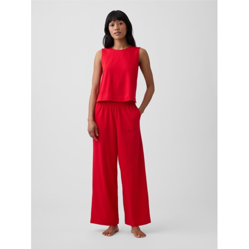 Gap Heavyweight Pull-On Wide-Leg Crop Pants