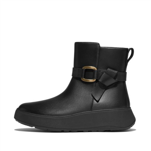 Fitflop Square-Ring Leather Ankle Boots