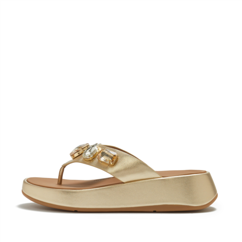 Fitflop Ultra-Jewel Metallic-Leather Toe-Post Sandals
