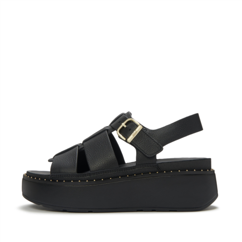Fitflop Max Tumbled-Leather Fisherman Sandals