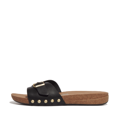 Fitflop Adjustable Buckle Leather Sliders