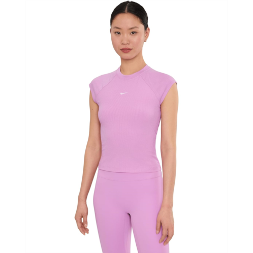 Womens Nike Sportswear Chill Knit Rib Short Sleeve Top