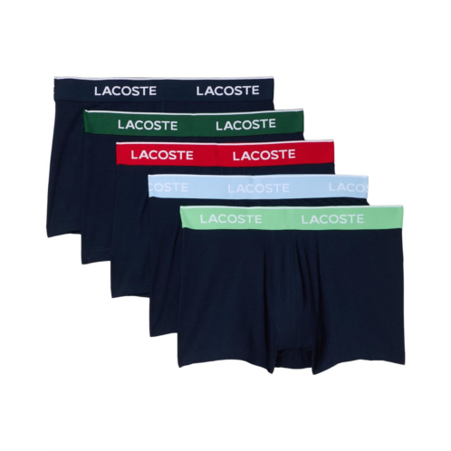 Mens Lacoste 5-Pack Logo Trunks