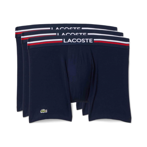 Mens Lacoste 3-Pack Cotton Boxer Briefs
