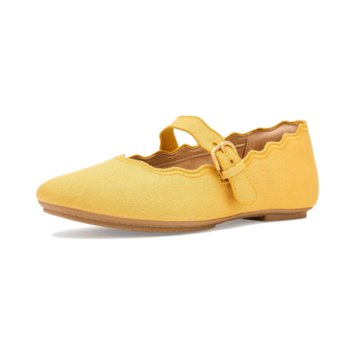 Womens FitFlop Delicato Wave-Edge Canvas Mary Janes