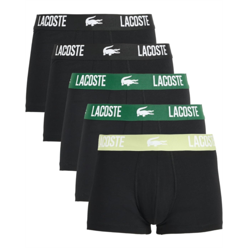 Mens Lacoste 5-Pack Cotton Stretch Trunks