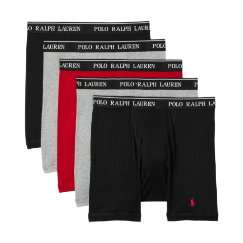 Mens Polo Ralph Lauren 5 Pack Classic Fit Cotton Boxer Briefs
