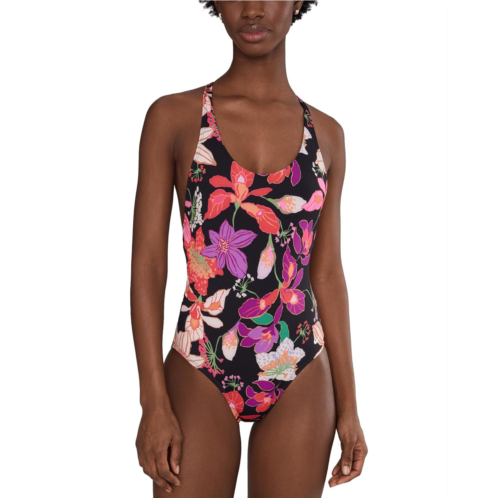 Womens Nike Hot House Floral Scoop Neck One Piece