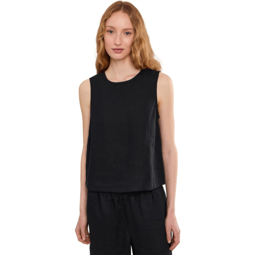 Womens Madewell Embroidered Shell Top in 100% Linen