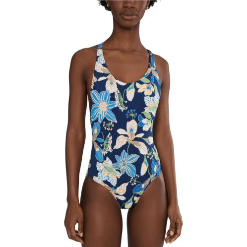 Womens Nike Hot House Floral Scoop Neck One Piece