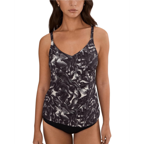 Womens Nike Expressive Brushstrokes V-neck Tankini